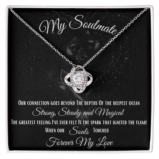 My Soulmate Love Knot Necklace (Yellow & White Gold Variants)