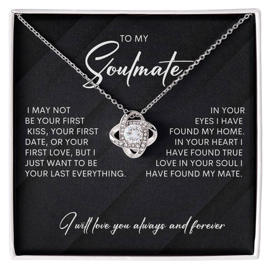 To My Soulmate | I Will Love You, Always & Forever - Love Knot Necklace