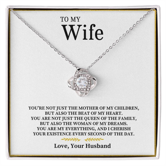 To My Wife | You Are My Everything - Love Knot Necklace