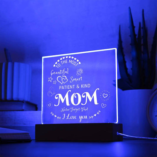 To My Mom | Square Acrylic Plaque